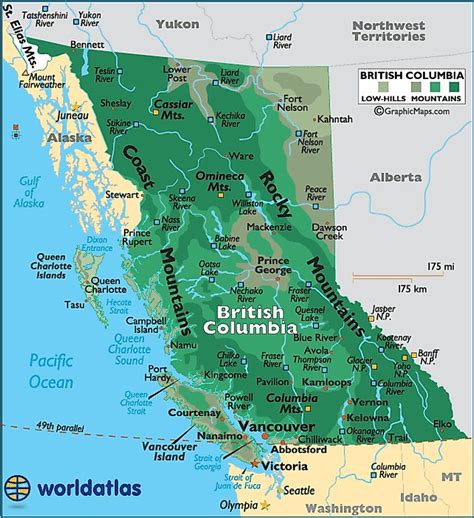 bc in canada map